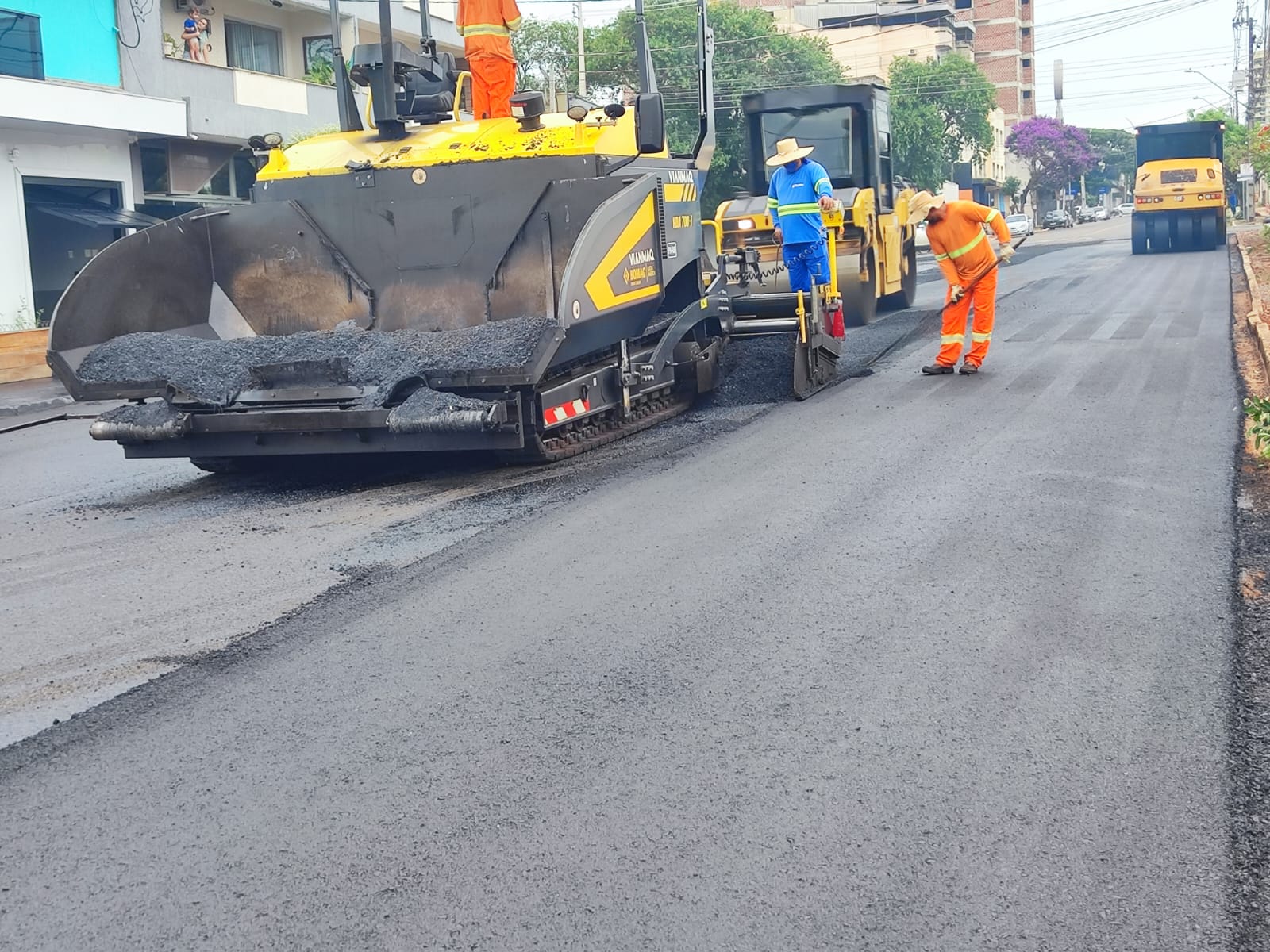Recape garante mais tempo de vida útil à malha asfáltica na área central de Campo Mourão