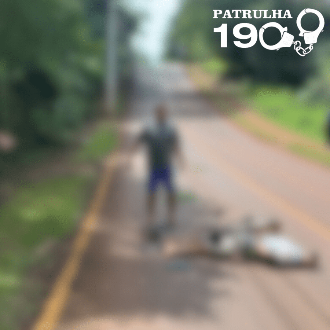 Ciclista sofre queda grave em Campo Mourão e é encaminhado ao hospital