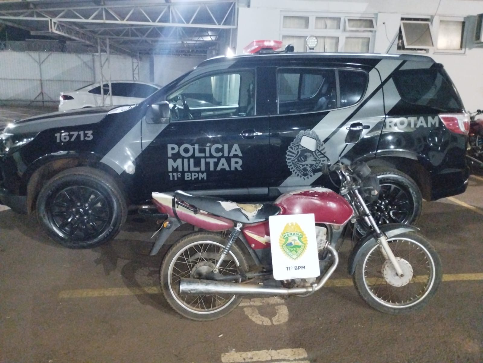Motocicleta Furtada é Recuperada em Campo Mourão