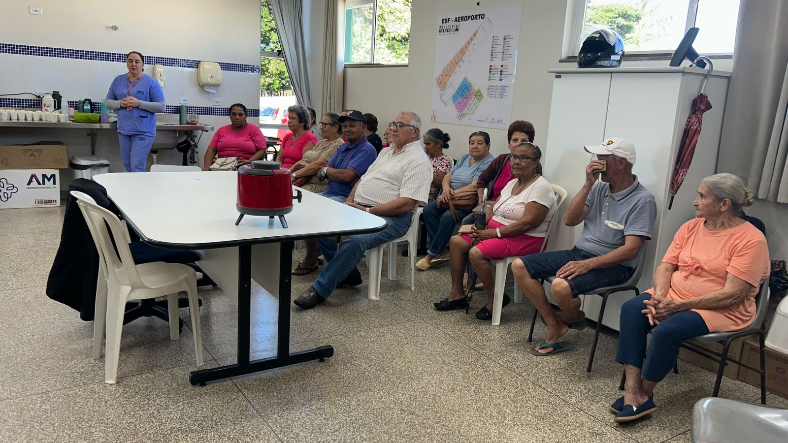 Pacientes do Hiperdia recebem orientações sobre vacinação em Campo Mourão