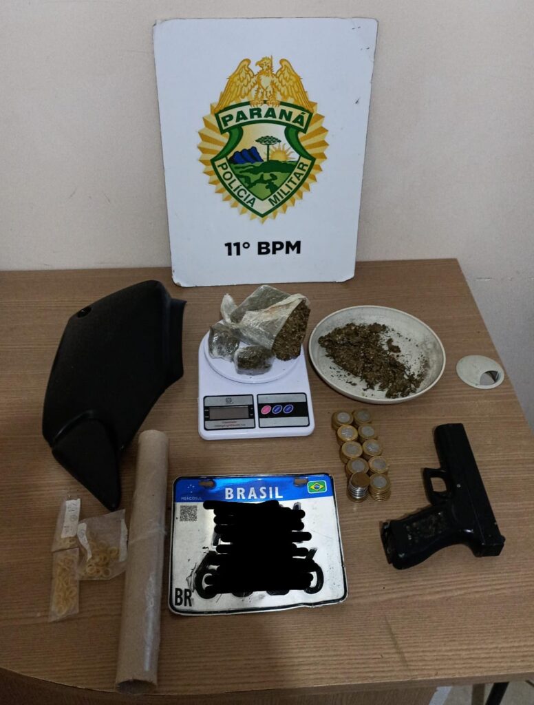 adolescente preso com drogas armas e outros crimes patrulha 190 campo mourao