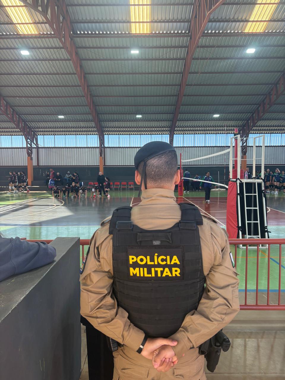 Polícia Militar garante segurança durante os Jogos Escolares em Engenheiro Beltrão