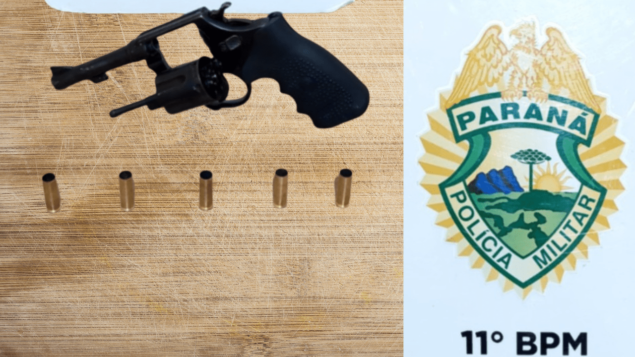 Homem é preso por posse ilegal de arma de fogo após disparos em Campo Mourão