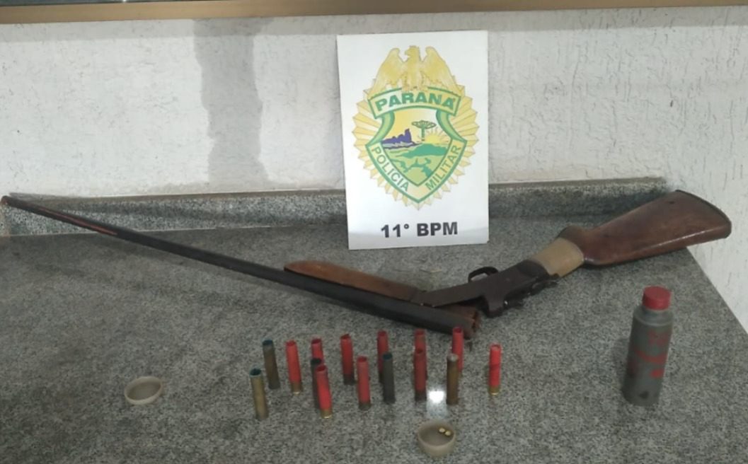 Homem é preso por agressão, ameaça e posse ilegal de arma em Mamborê