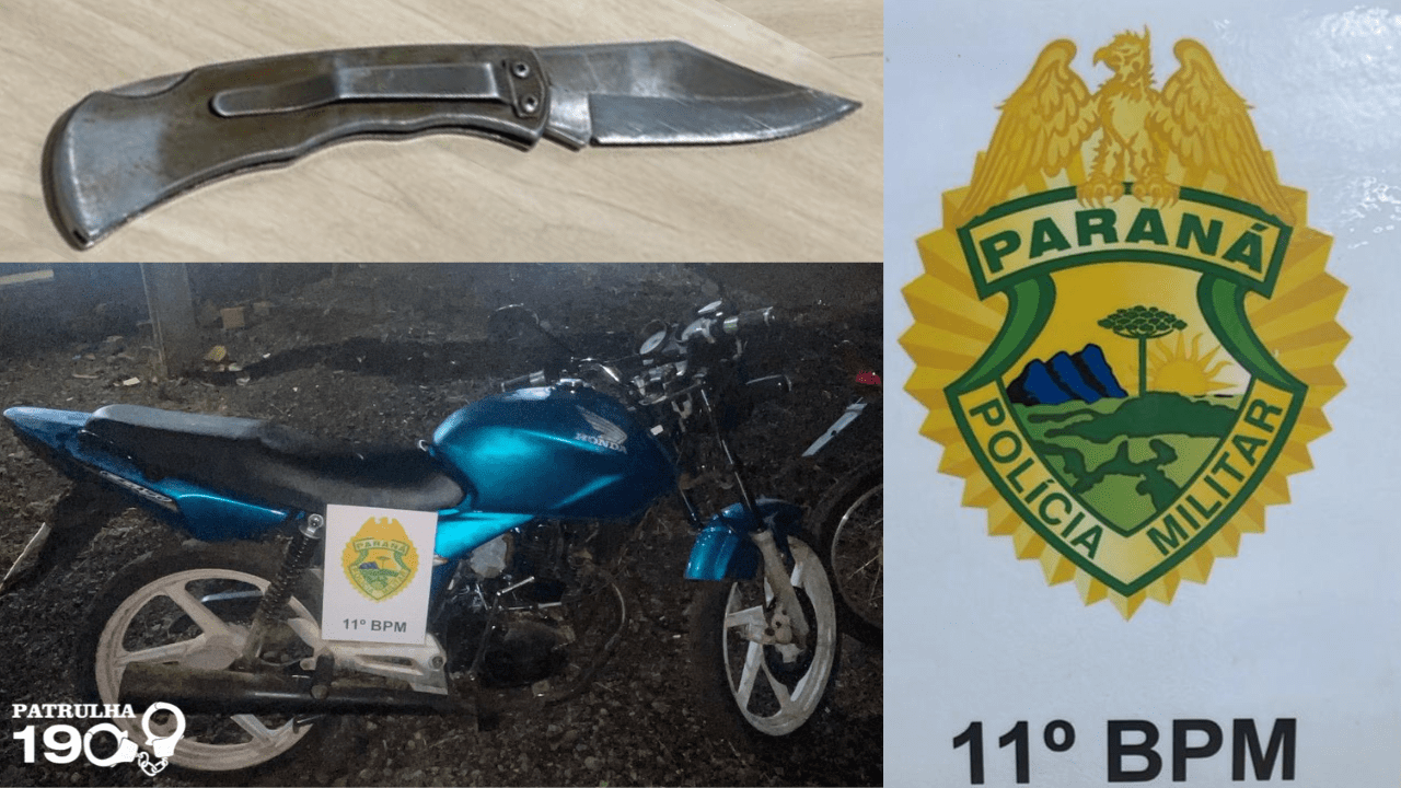 Casal é Detido em Iretama por Desacato, Desobediência e Porte de Arma Branca