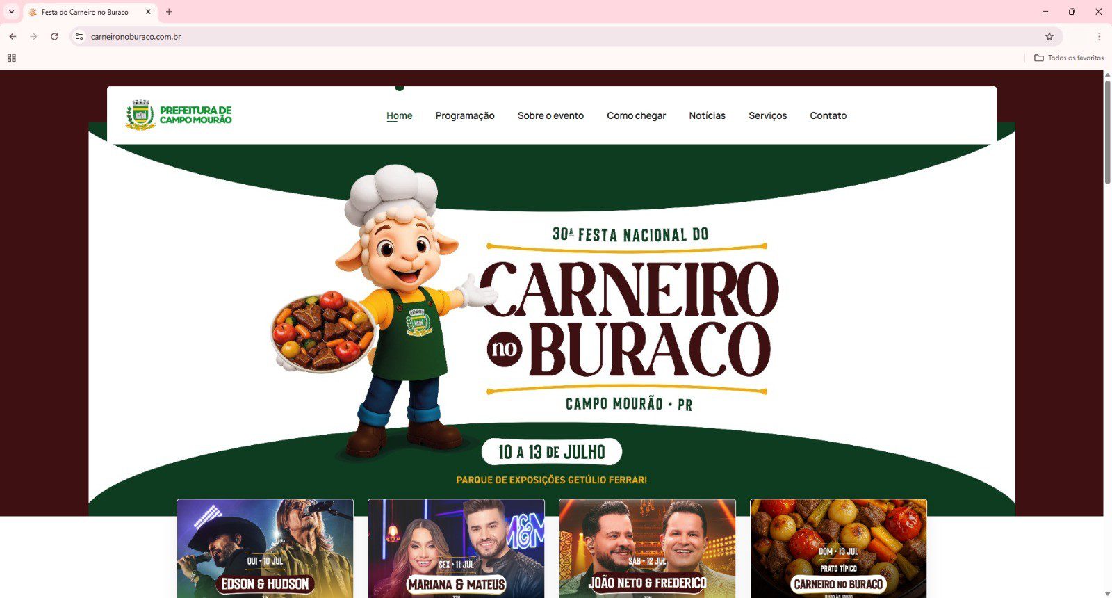 Carneiro no Buraco ganha site oficial com informações completas sobre a festa