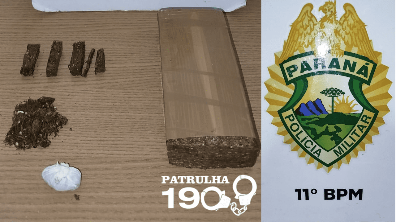 Polícia prende dois homens por tráfico de drogas em Campo Mourão