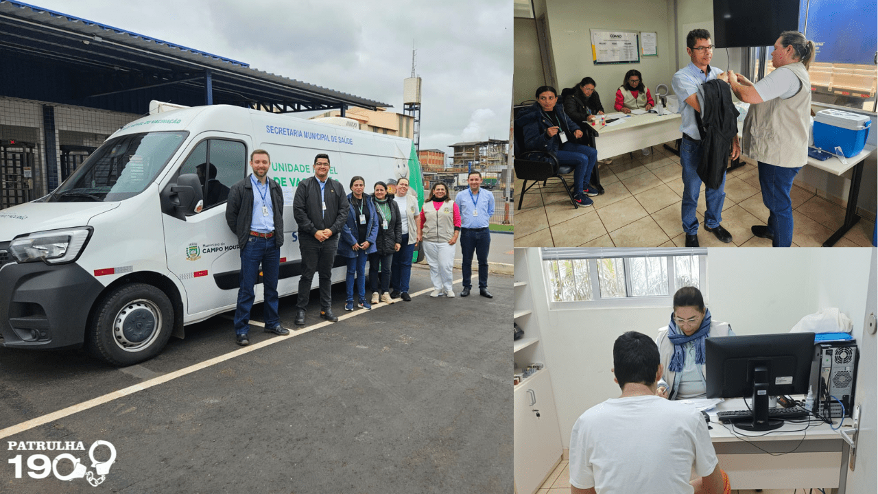 Unidade Móvel de Vacinação aplica 1.909 doses em junho e reforça compromisso com a saúde pública em Campo Mourão