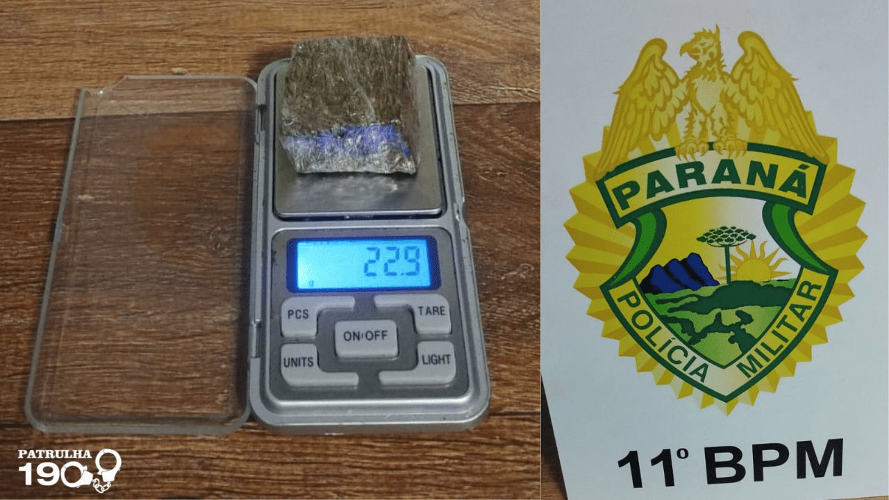 Jovem é detido com maconha em Ubiratã