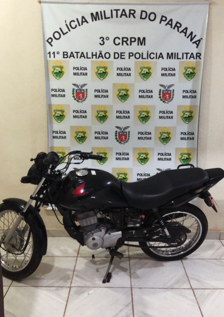 PM recupera moto furtada em Araruna