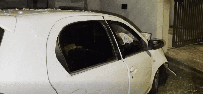 Carro Bate em Muro de Vidro e Criança Fica Ferida em Campo Mourão