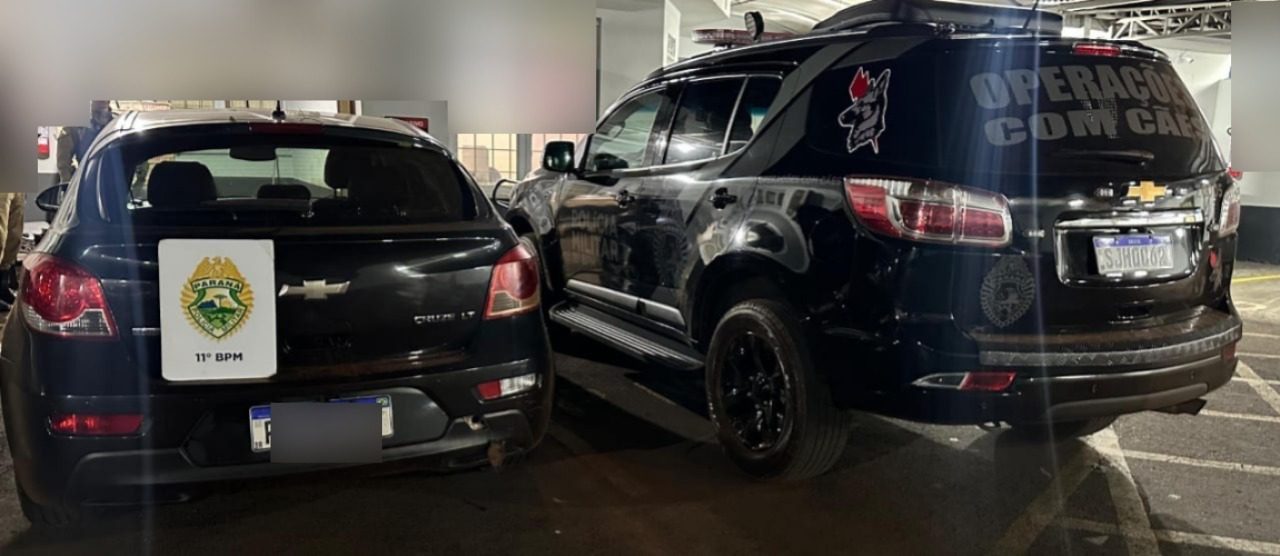 Carro roubado em Campo Mourão é recuperado pela Polícia Militar