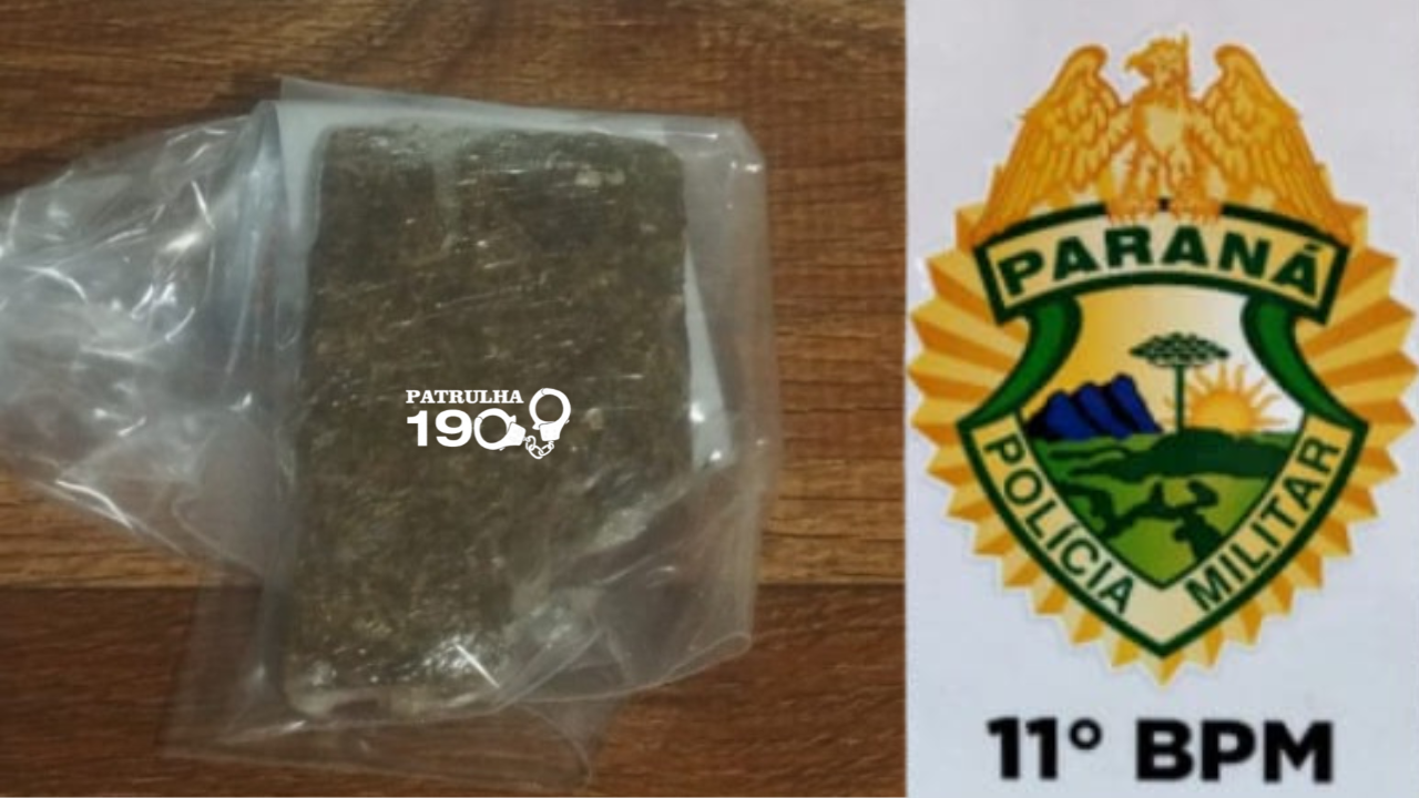 Jovem é flagrado com maconha em Engenheiro Beltrão