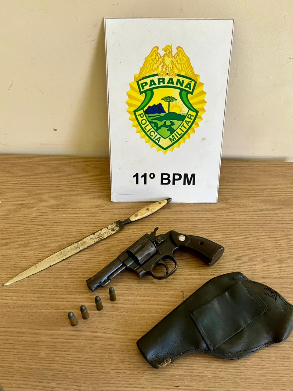 Homem é Preso em Janiópolis por Porte Ilegal de Arma e Resistência à Prisão