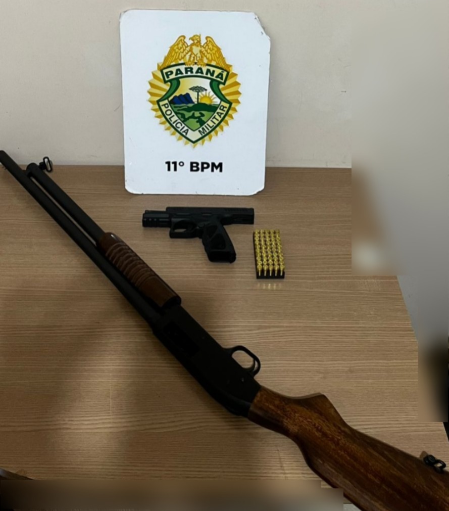 Tentativa de Suicídio e Violência Doméstica Resultam em Prisão e Apreensão de Armas em Campo Mourão