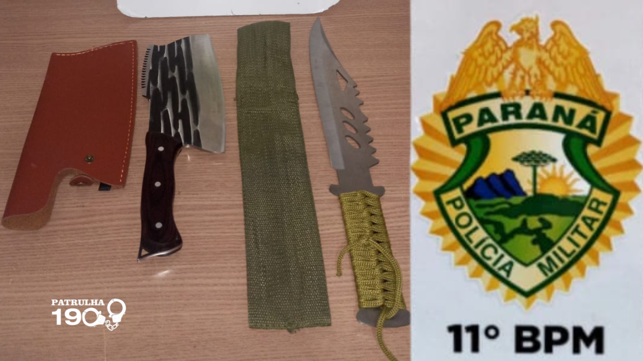 Homem é Preso por Ameaça a Transeuntes no Centro de Peabiru