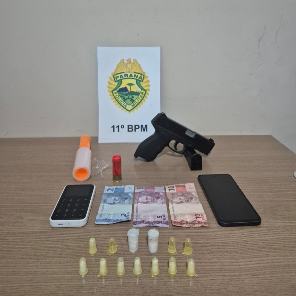 Homem é Preso por Tráfico de Drogas e Posse de Munição em Campo Mourão