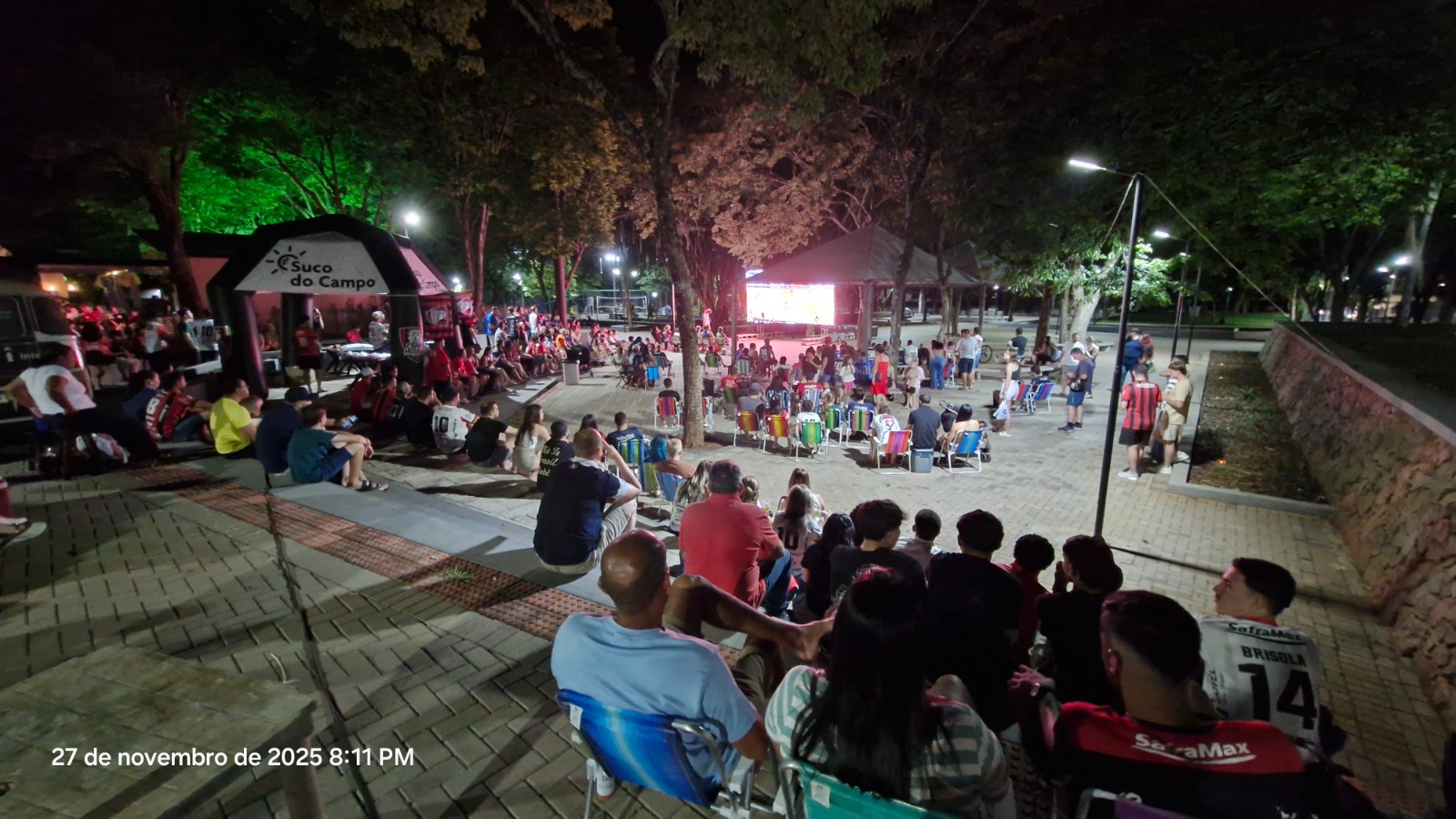 Prefeitura de Campo Mourão instala telão para transmissão da final da Série Ouro do Paranaense de Futsal
