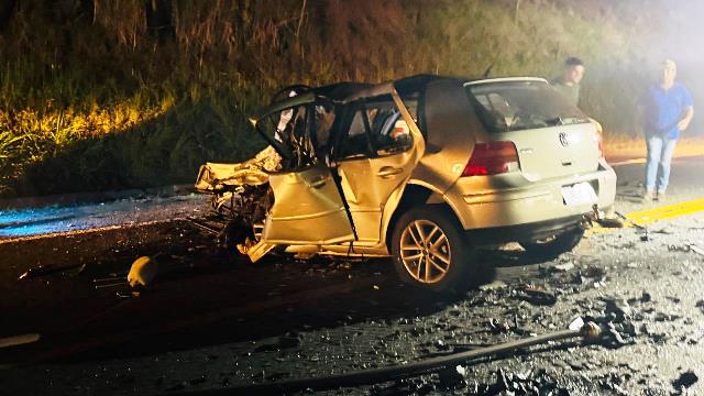 Homem e mulher morrem em violento acidente na BR-272 entre Goioerê e Janiópolis