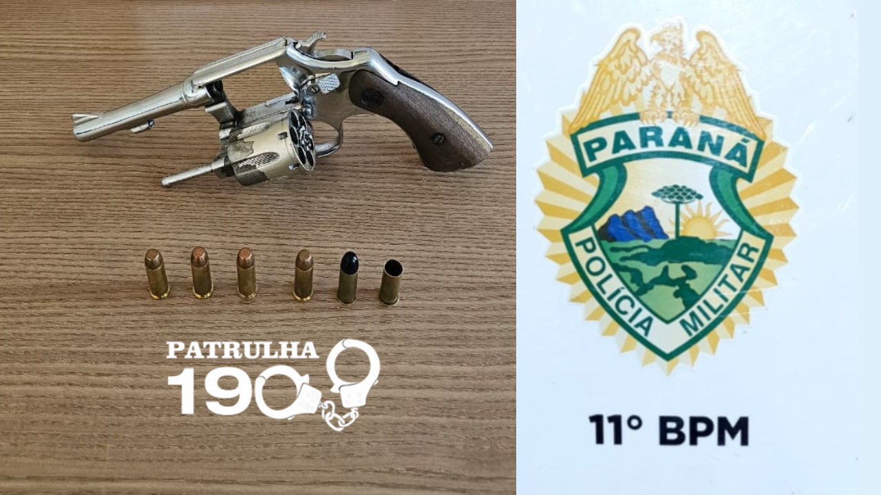 Jovem é preso após perseguição policial e disparo de arma de fogo em Campo Mourão