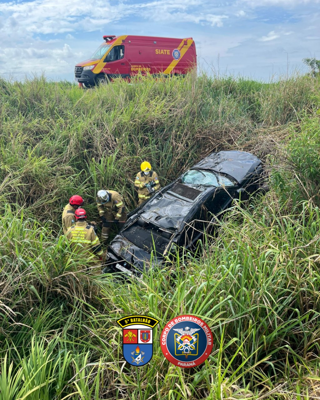 Capotamento com óbito na BR-369