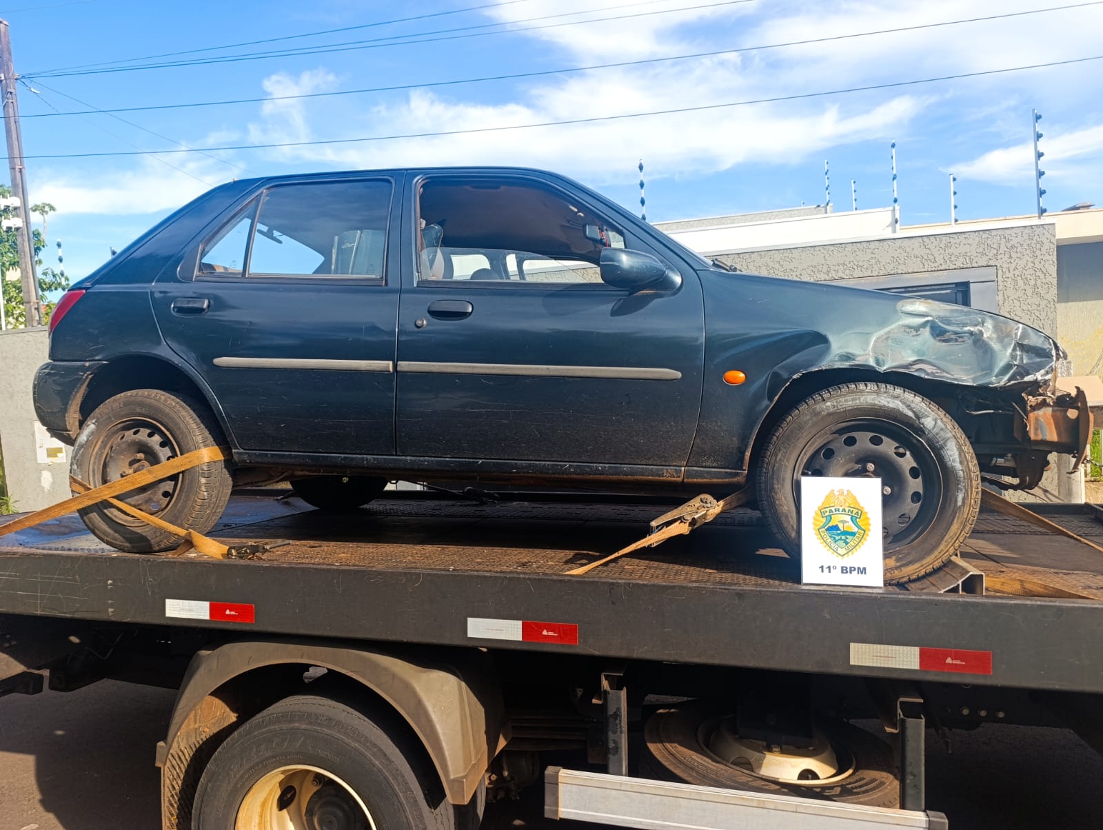 Homem é preso em Araruna com carro furtado após causar acidente