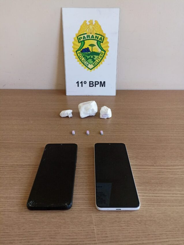 Homem é preso com pasta base de cocaína e ecstasy no Centro de Campo Mourão
