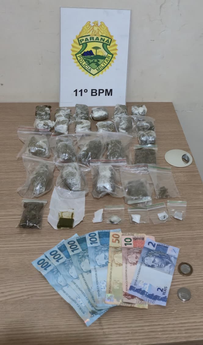 Homem é preso por tráfico após perseguição em alta velocidade no centro de Campo Mourão