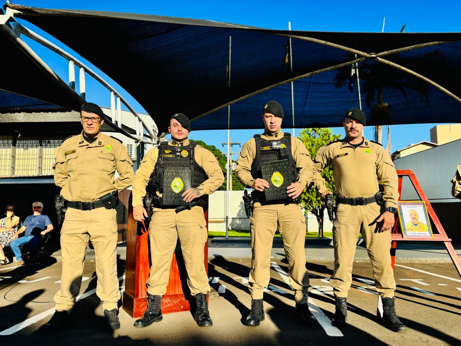 11º BPM homenageia Sargento Willian como Policial Destaque do Mês em Campo Mourão