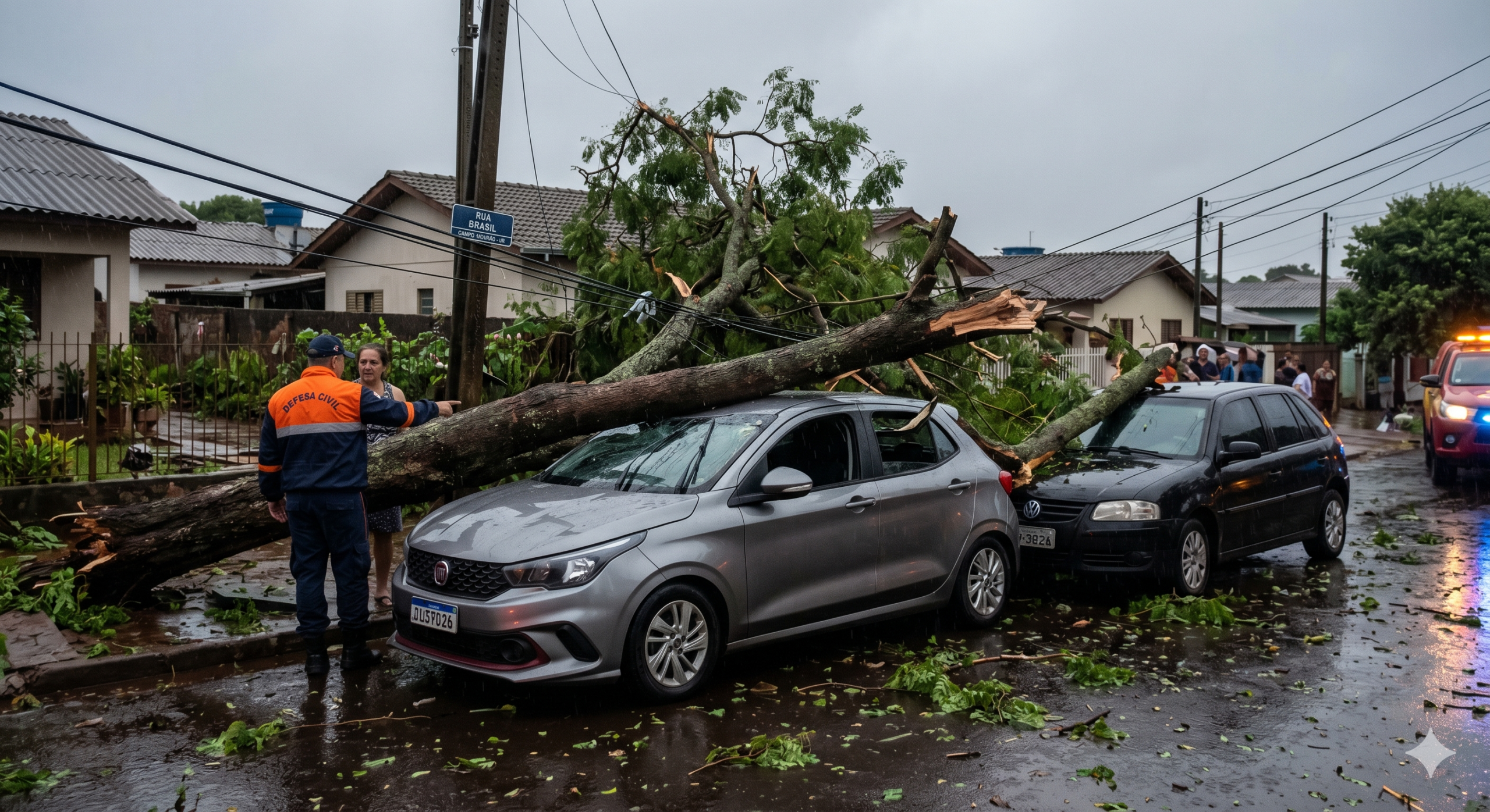 ALERTA: Campo Mourão entra em zona de risco alto para tempestades severas nesta quarta-feira