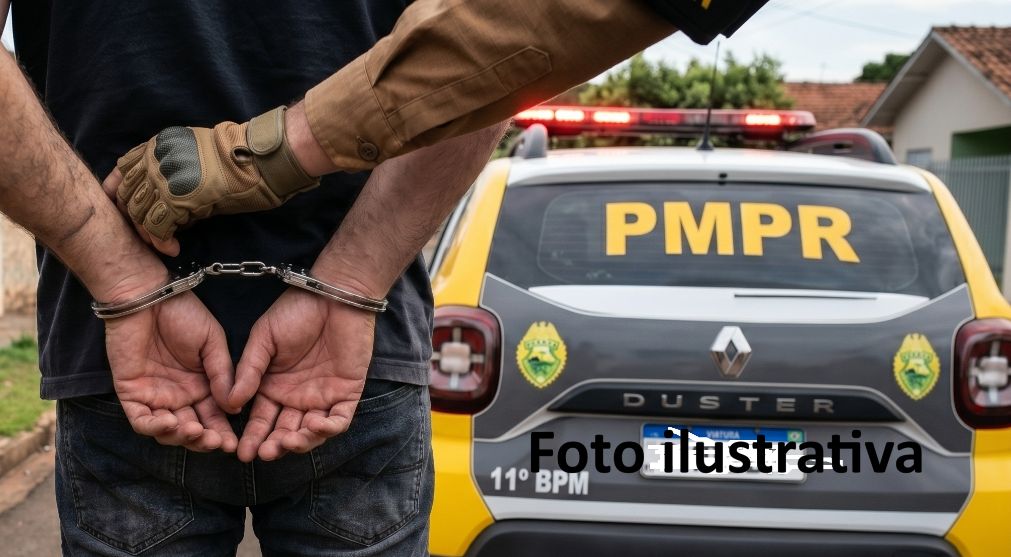 Homem é preso em Barbosa Ferraz por ameaçar ex-companheira e descumprir medida protetiva