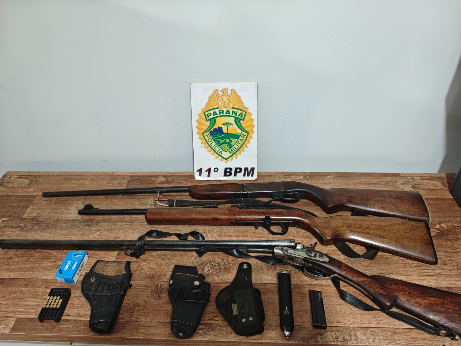 PM apreende arsenal e prende homem após disparos em sítio de Engenheiro Beltrão