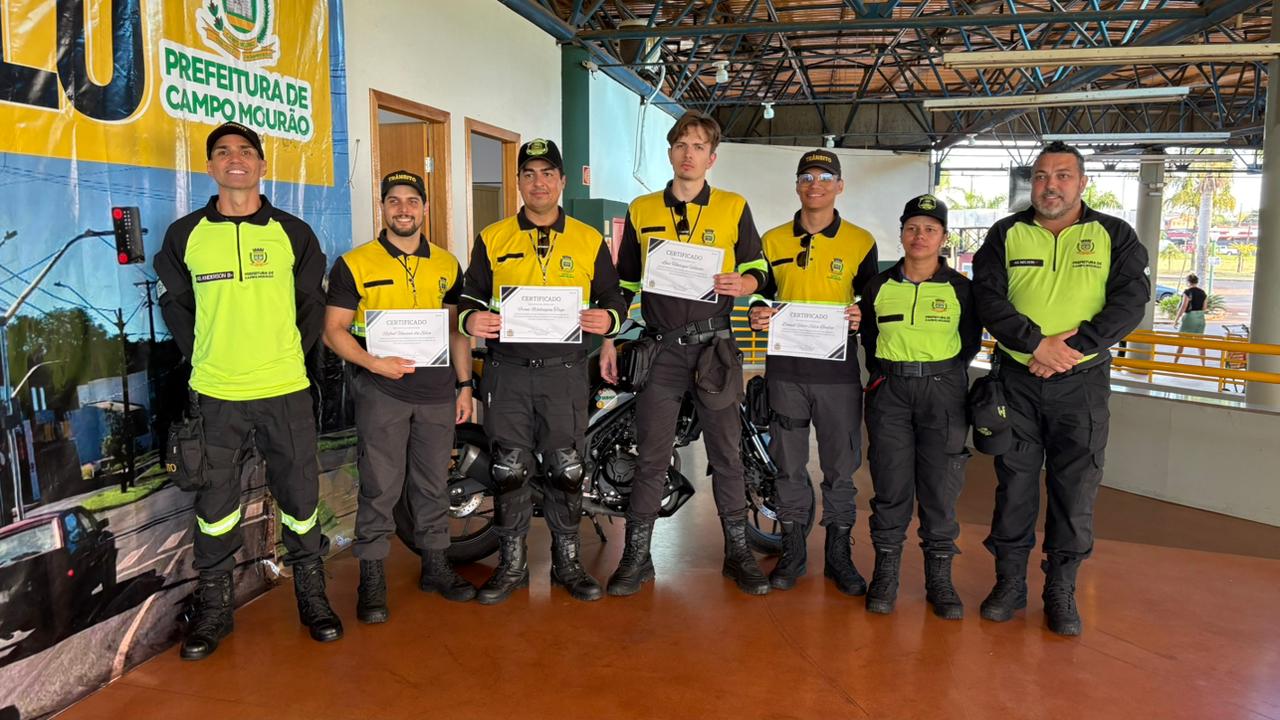 Novos agentes de trânsito são diplomados e reforçam atendimento em Campo Mourão