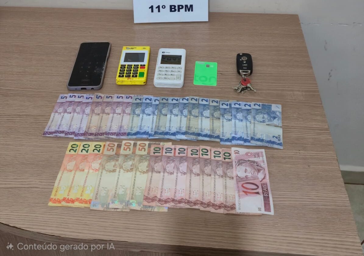 Policial de folga e equipes da PM prendem assaltante de motorista de aplicativo e recuperam carro em Campo Mourão