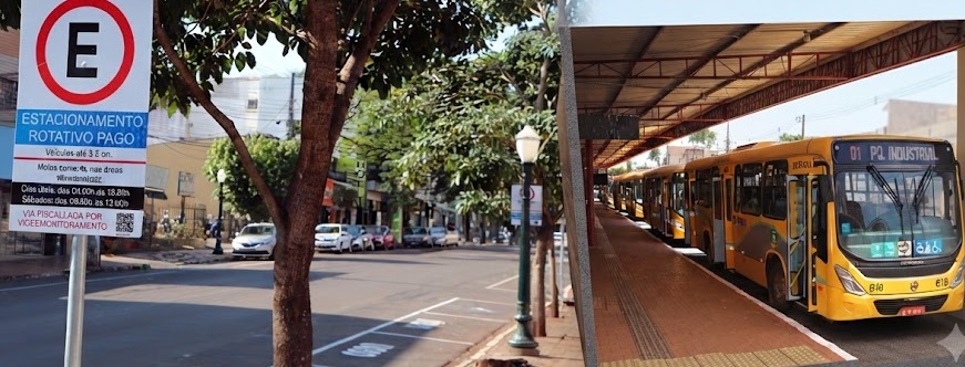 Campo Mourão reajusta tarifas do estacionamento rotativo e transporte coletivo a partir de agosto