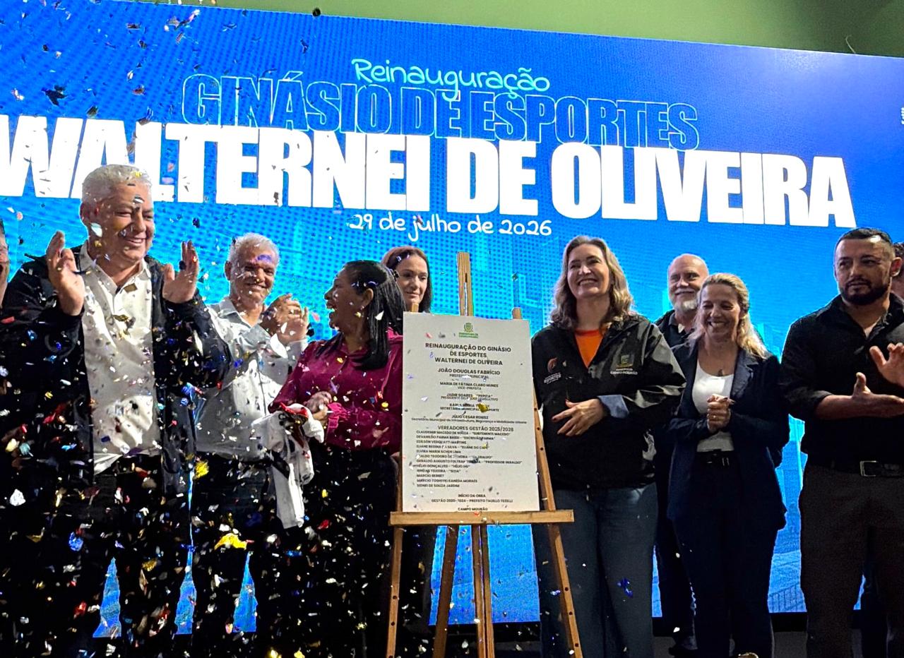 Reinauguração do Ginásio Walternei de Oliveira é celebrada com vitória do Campo Mourão Futsal