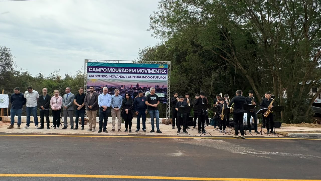 Campo Mourão inaugura nova ponte e amplia segurança na ligação entre três bairros