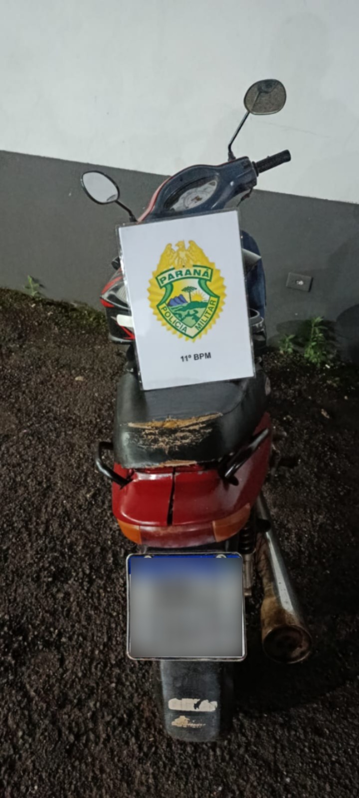 Polícia Militar prende homem com moto adulterada e drogas na área central de Campo Mourão