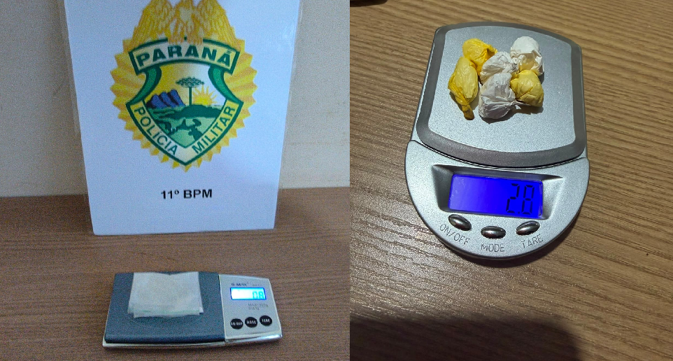 Polícia Militar registra ocorrências de tráfico e desobediência em Campo Mourão e Mamborê