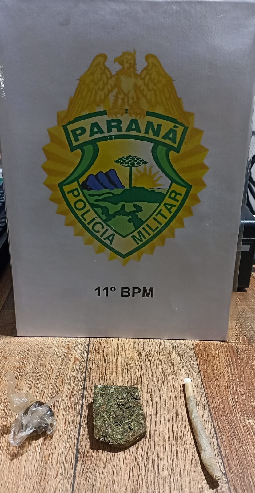 Polícia Militar apreende haxixe e maconha durante abordagem no Centro de Campo Mourão