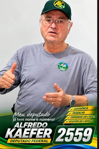 Ex-deputado federal Alfredo Kaefer confirma pré-candidatura em Campo Mourão e critica cenário econômico nacional