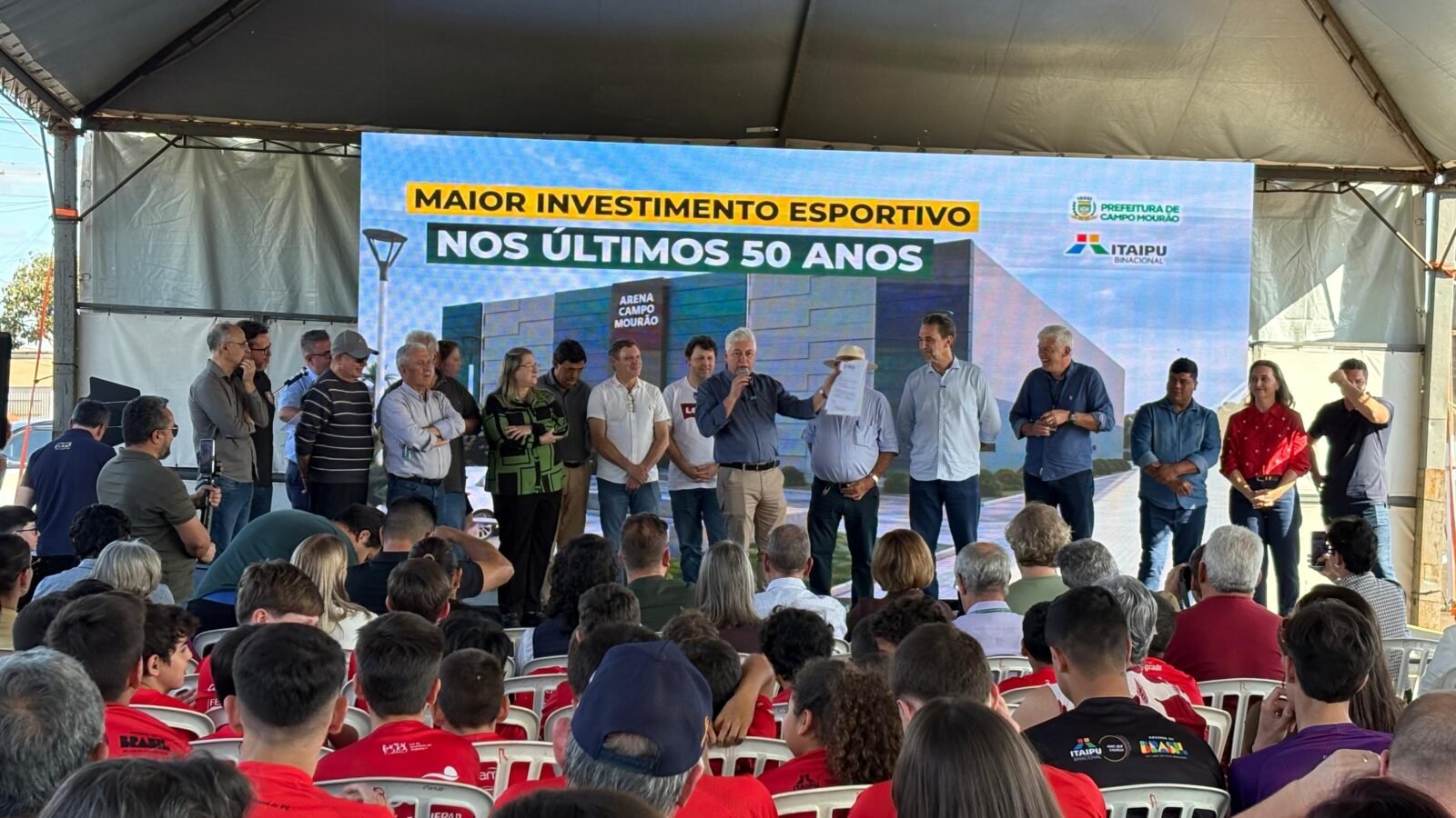 Campo Mourão e Itaipu anunciam R$ 20 milhões para construção de Arena Multiuso