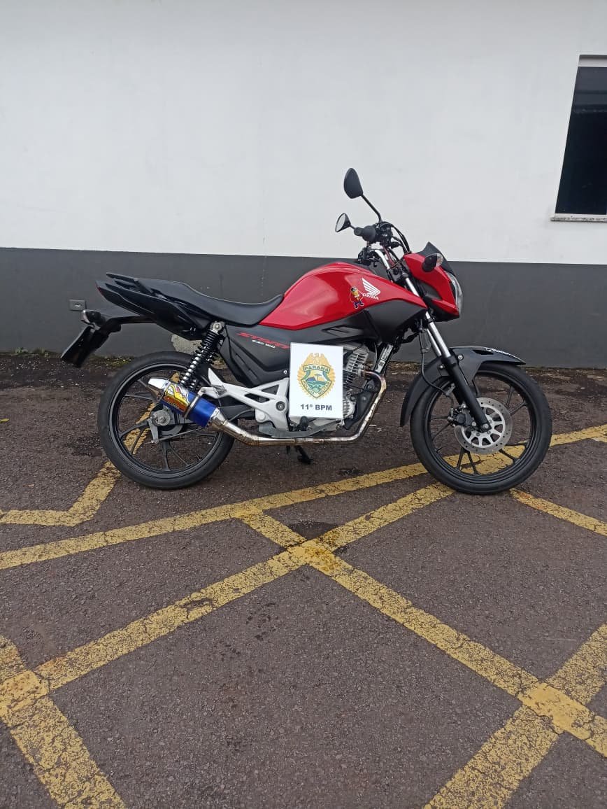 Motocicleta com sinais de adulteração é apreendida em Campo Mourão