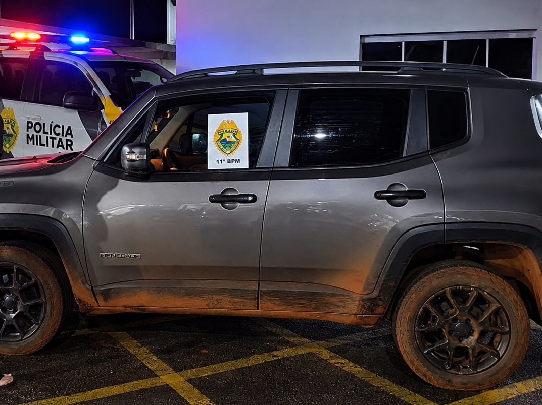 Polícia prende suspeito de roubo de Jeep Renegade e apreende outro envolvido na região de Campo Mourão