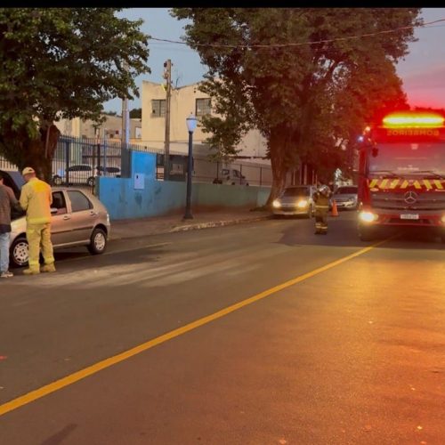 Princípio de incêndio mobiliza Bombeiros no centro de Campo Mourão