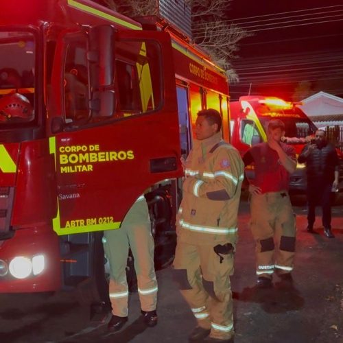 INCÊNDIO EM RESIDÊNCIA MOBILIZA BOMBEIROS E PM EM PEABIRU