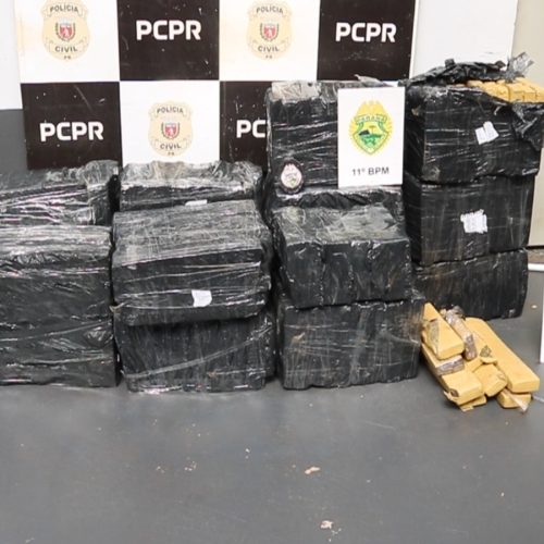 Polícia apreende 310 kg de maconha em motel de Campo Mourão