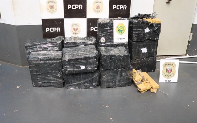 Polícia apreende 310 kg de maconha em motel de Campo Mourão