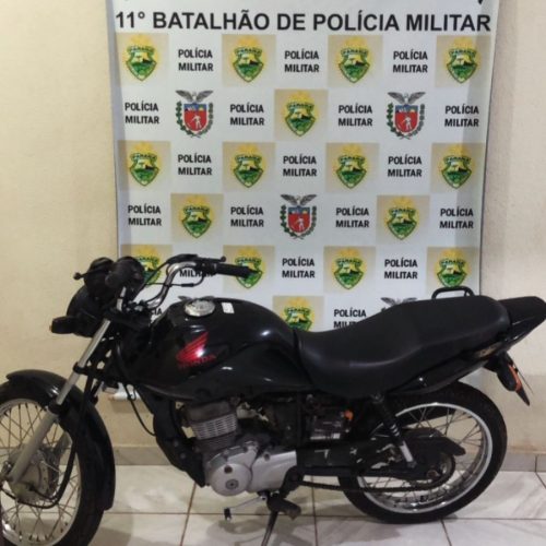 PM recupera moto furtada em Araruna