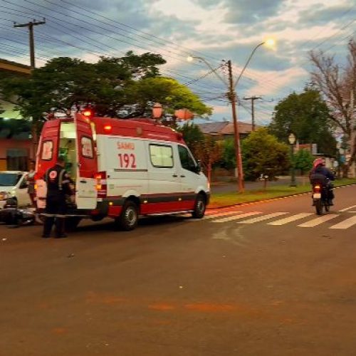 Acidente no Centro de Campo Mourão Deixa Duas Mulheres Feridas